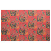 Love Cat and Butterfly Stof (Fat Quarter)