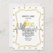 Love cat cardiogram - Kies achtergrondkleur Kaart (Voorkant)