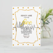 Love cat cardiogram - Kies achtergrondkleur Kaart (Staand voorkant)