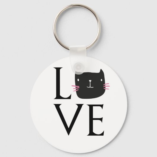 LOVE CAT COFFEE CUP SLEUTELHANGER (Voorkant)