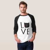 LOVE CAT COFFEE CUP T-SHIRT (Voorkant volledig)