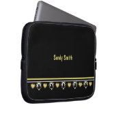 Love Cat Electronics Bag van dichter Adiela Akoo Laptop Sleeve (Voorkant Rechts)