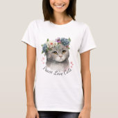 Love Cat Girl T-shirt (Voorkant)