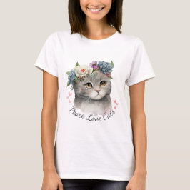 Love Cat Girl T-shirt