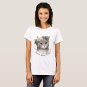 Love Cat Girl T-shirt (Voorkant volledig)