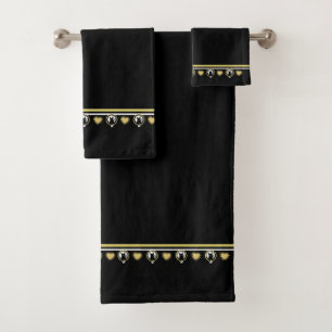 Love Cat Handdoekset ontworpen door Dichter Adiela Bad Handdoek