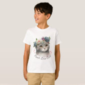 Love Cat Kind Boy T-shirt (Voorkant volledig)