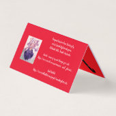 Love Cat Merry Red Paarse kerstkaart set Kaart (Achterkant)