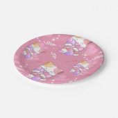 Love Cat Pattern Colorful Pets Animals Papieren Bordje (Gekanteld)