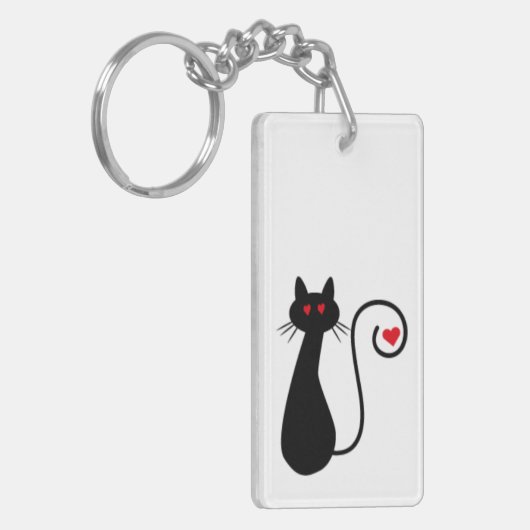 Love Cat Sleutelhanger (Voorkant Links)