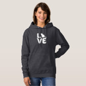 LOVE Cat Sweatshirt – Schattigee Kattenliefhebber  (Voorkant volledig)