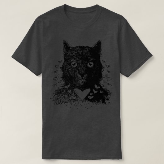 Love Cat T-shirt (Design voorkant)