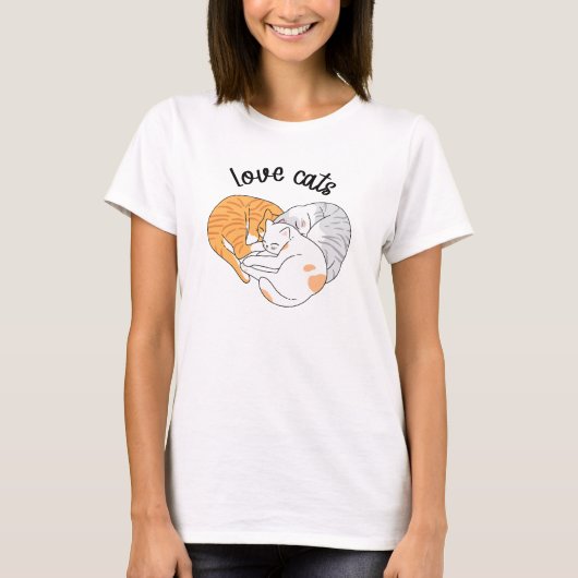 Love Cat T-Shirt (Voorkant)