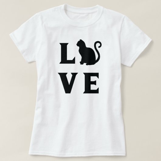Love Cat T-shirt (Design voorkant)