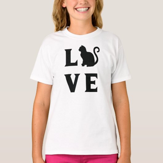 Love Cat T-shirt (Voorkant)