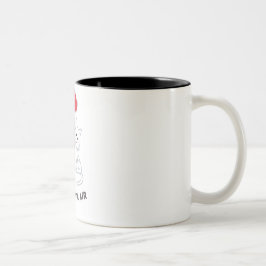 Love Cat Valentijnsdag Mok-perfect cadeau Catlover Tweekleurige Koffiemok