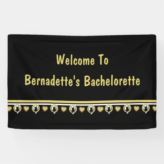 Love Cat Welkomstbanner ontworpen door Adiela Akoo Spandoek (Horizontaal)