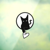 Love Cat Window Cling Raamsticker (Vel 3)