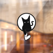 Love Cat Window Cling Raamsticker (Vel 2)