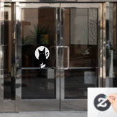 Love Cat Window Cling van dichter Adiela Akoo Raamsticker (Kantoordeur)