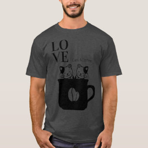 Love Cats and Coffee 2 T-shirt