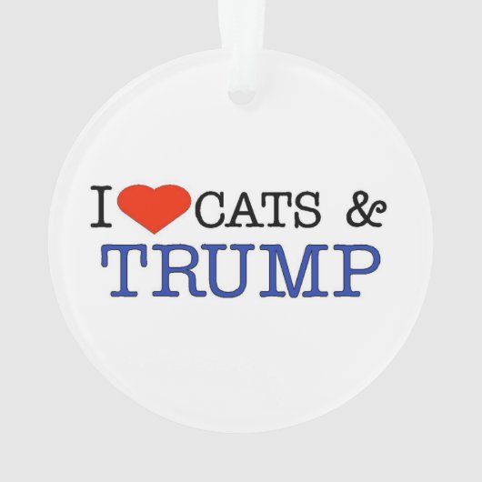 Love Cats and Trump Ornament (achterkant)