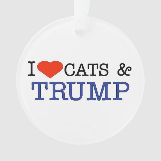 Love Cats and Trump Ornament (voorkant)
