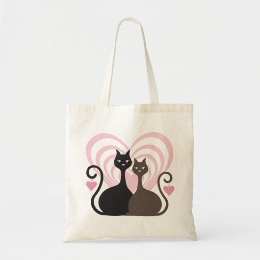 Love Cats CustomTote Bag Klein Tote Bag (Voorkant)