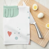 Love Cats Design Geschirrtuch Theedoek (Quarter Fold)