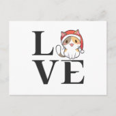 Love Cats - Santa Kitten Briefkaart (Voorkant)