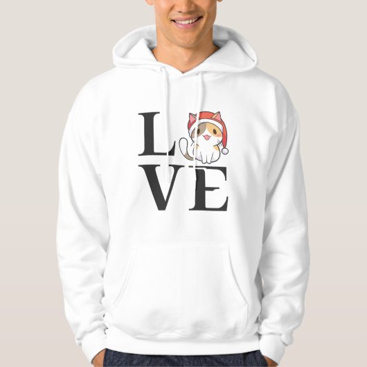 Love Cats - Santa Kitten Hoodie (Voorkant)