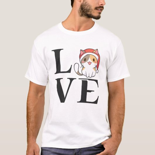 Love Cats - Santa Kitten T-shirt (Voorkant)