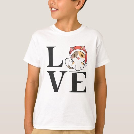 Love Cats - Santa Kitten T-shirt (Voorkant)