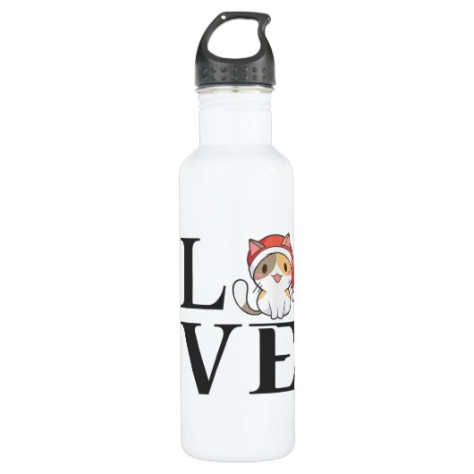 Love Cats - Santa Kitten Waterfles (Voorkant)