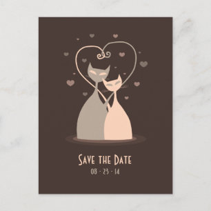 Love Cats - Save the date briefkaart