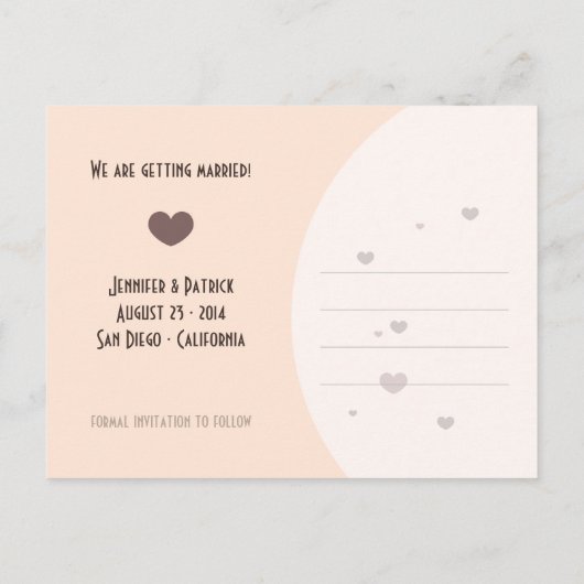 Love Cats - Save the date briefkaart (Achterkant)