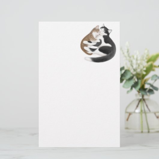 Love Cats Stationery Briefpapier (Staand voorkant)
