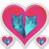 LOVE CATS STICKER (Voorkant)