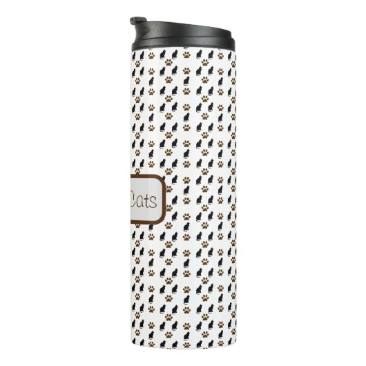 Love Cats Thermal Tumbler Thermosbeker (Geroteerd rechts)