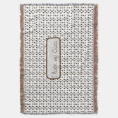 Love Cats Throw Blanket Deken (Voorkant Verticaal)