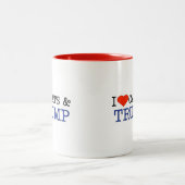 Love Cats Trump Tweekleurige Koffiemok (Center)