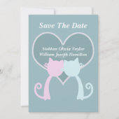 Love Cats Wedding Save The Date (Voorkant)