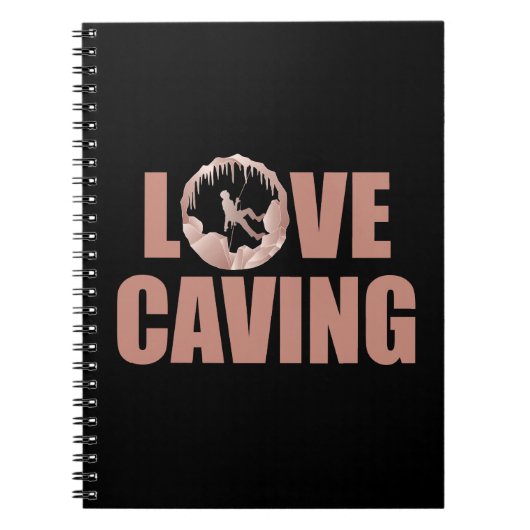 Love Caving - Cave Exploration Speleology Notitieboek (Voorkant)
