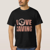 Love Caving - Cave Exploration Speleology T-shirt (Voorkant)