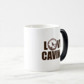 Love Caving - Cave Spelunking Speleology Magische Mok (Voorkant rechts)