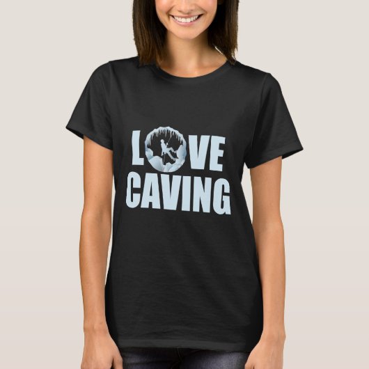 Love Caving - Speleology Cave Exploration T-shirt (Voorkant)