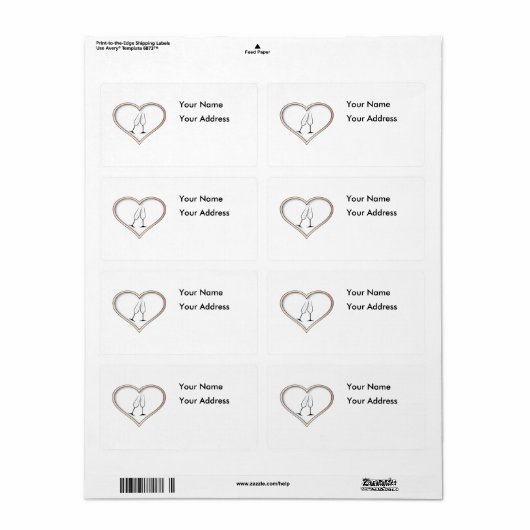 Love Celebration Etiket (Full Sheet)