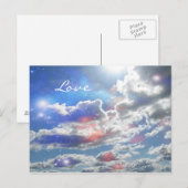 Love Celestial Clouds Briefkaart (Voorkant / Achterkant)