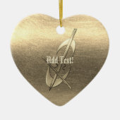 Love Cello Music Add Text Ornament (Voorkant)