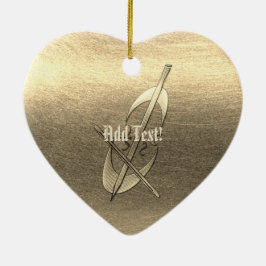 Love Cello Music Add Text Ornament